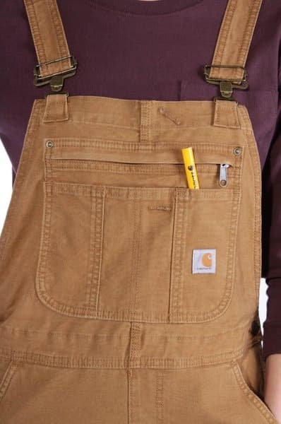 Carhartt W's Crawford Bib Overall Carhartt® Brown, view: 2