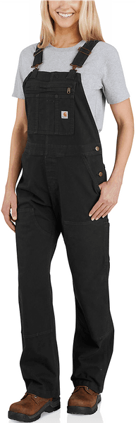 Carhartt W's Crawford Bib Overall Black, view: 2