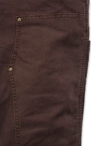 Carhartt W's Crawford Bib Overall Dark Brown, view: 4