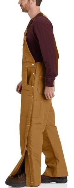 Carhartt M's Firm Duck Insulated Bib Overall Carhartt Brown, view: 4