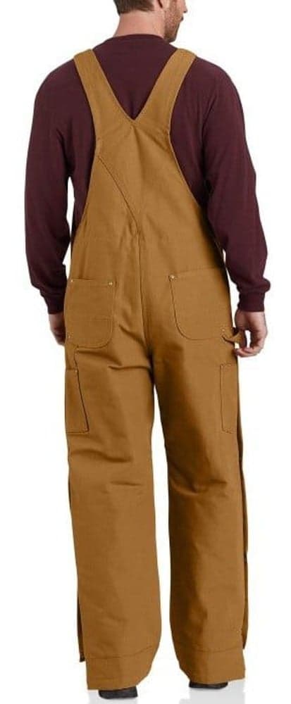 Carhartt M's Firm Duck Insulated Bib Overall Carhartt Brown, view: 2