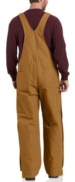 Carhartt M's Firm Duck Insulated Bib Overall Carhartt Brown, view: 2