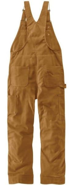 Carhartt M's Firm Duck Insulated Bib Overall Carhartt Brown, view: 1