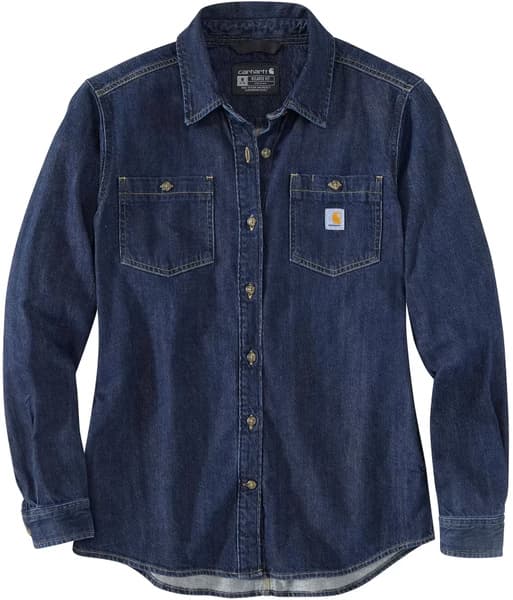 Carhartt W's Midweight Denim L/S Shirt Zion, view: 0