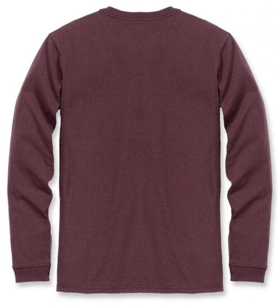 Carhartt W's Workwear Pocket L/S T-Shirt Deep Wine, view: 1