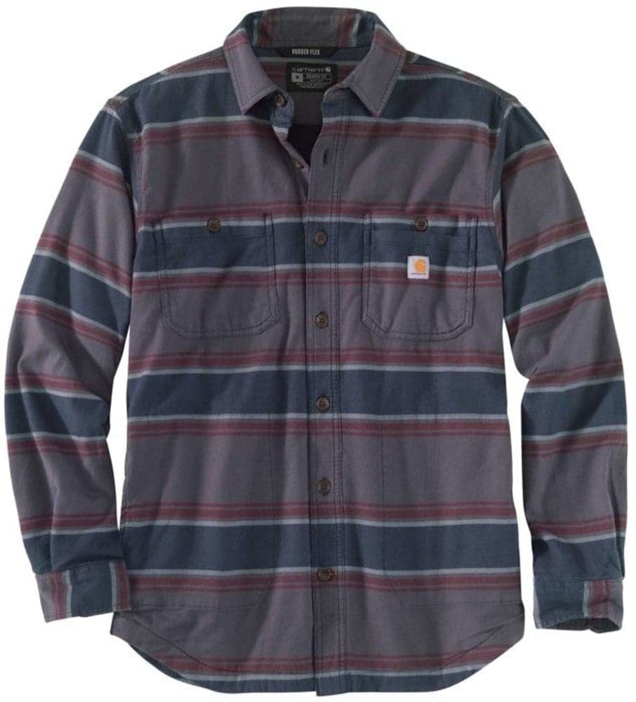 Carhartt M's Hamilton Fleece Lined Shirt Shadow Stripe, view: 0
