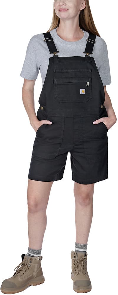 Carhartt W's Relaxed Fit Canvas Shortall Black, view: 1