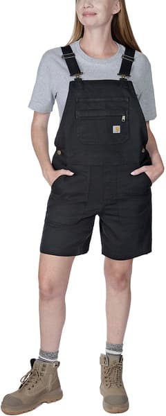 Carhartt W's Relaxed Fit Canvas Shortall Black, view: 1