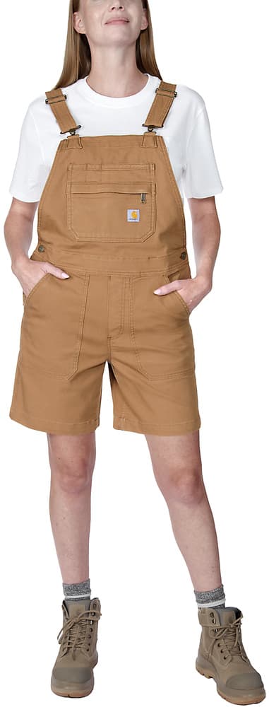 Carhartt W's Relaxed Fit Canvas Shortall Carhartt Brown, view: 3