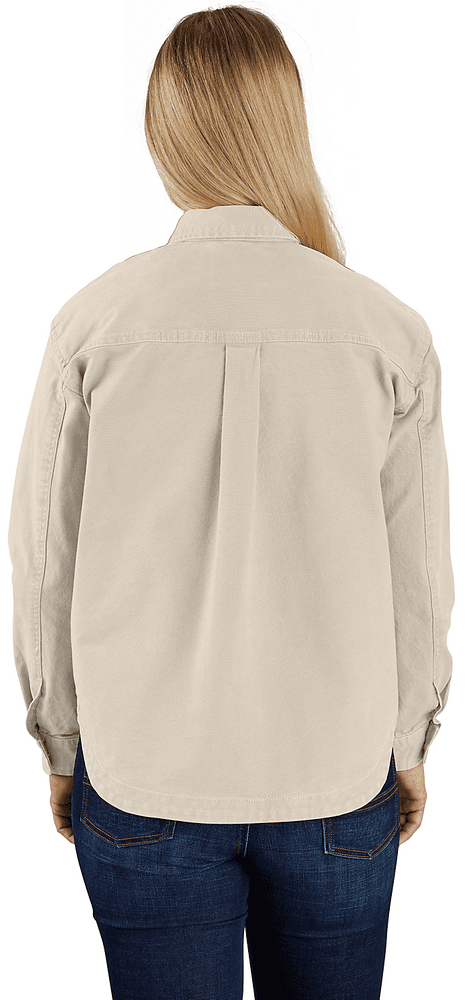 Carhartt W's Heavyweight Duck Overshirt Oat Milk, view: 2
