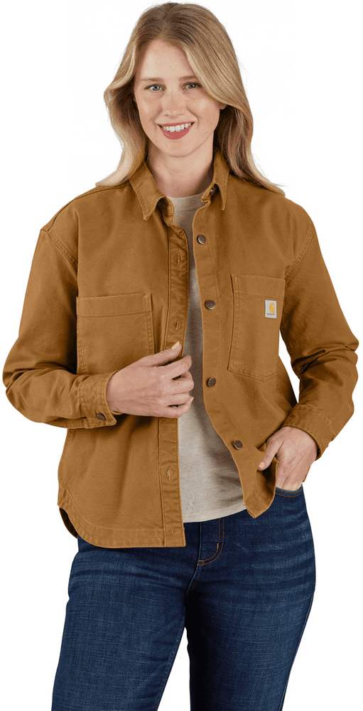Carhartt W's Heavyweight Duck Overshirt Carhartt® Brown, view: 2