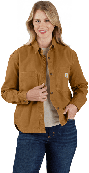 Carhartt W's Heavyweight Duck Overshirt Carhartt® Brown, view: 2