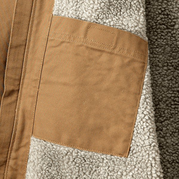 Carhartt M's Washed Duck Sherpa Lined Jacket Carhartt® Brown, view: 4