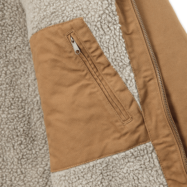 Carhartt M's Washed Duck Sherpa Lined Jacket Carhartt® Brown, view: 5