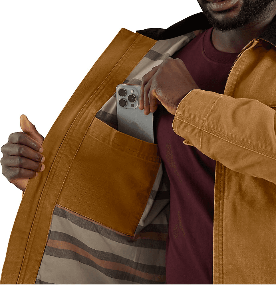 Carhartt M's Relaxed Fit Duck Detroit Jacket Carhartt® Brown, view: 7