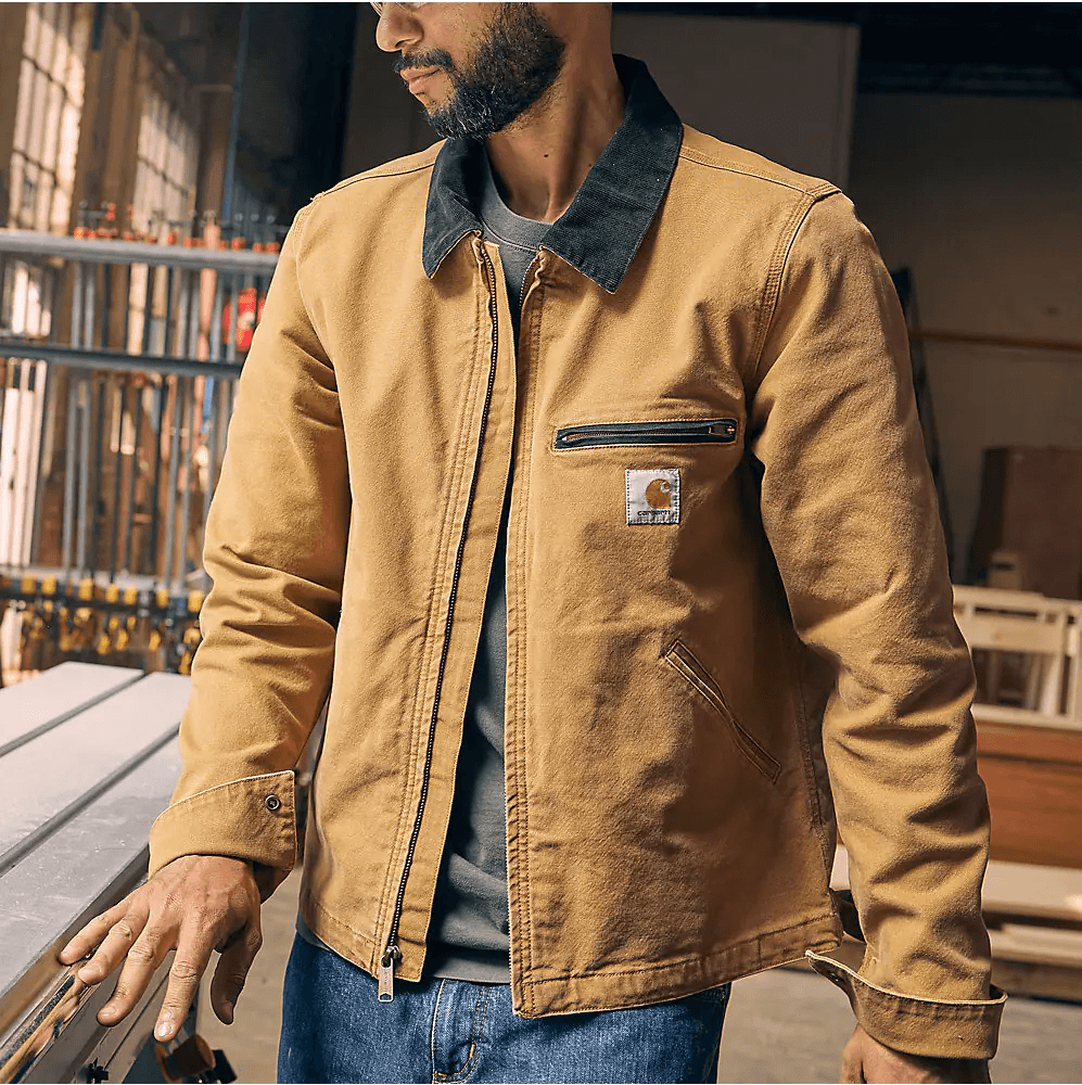 Carhartt M's Relaxed Fit Duck Detroit Jacket Carhartt® Brown, view: 9