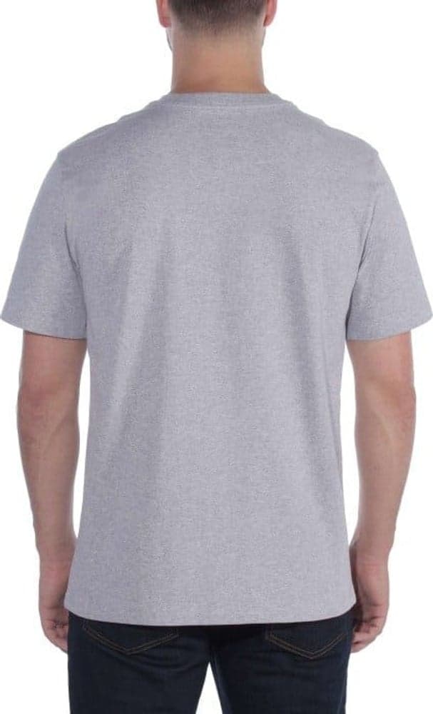 Carhartt M's Non-Pocket Short Sleeve T-Shirt Heather Grey, view: 2