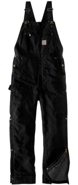 Carhartt M's Firm Duck Insulated Bib Overall Black, view: 0