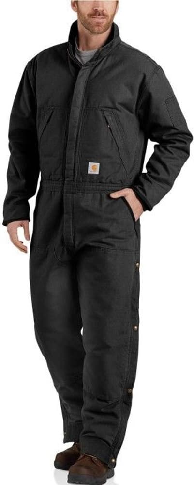 Carhartt M's Washed Duck Insulated Coverall Black, view: 2