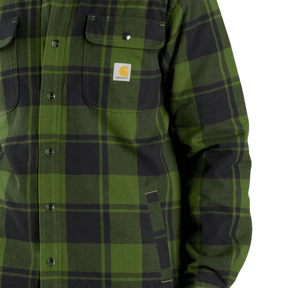 Flannel Sherpa-Lined Shirt Jac Chive, view: 1
