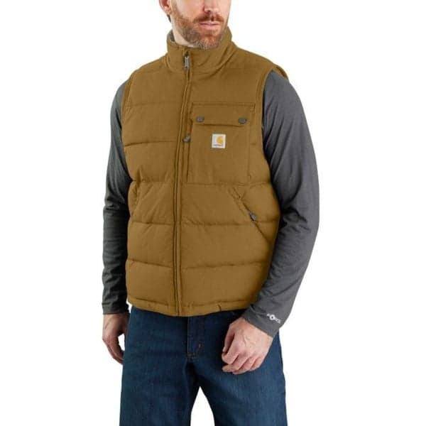 M's Loose Fit Midweight Insulated Vest Oak Brown, view: 1