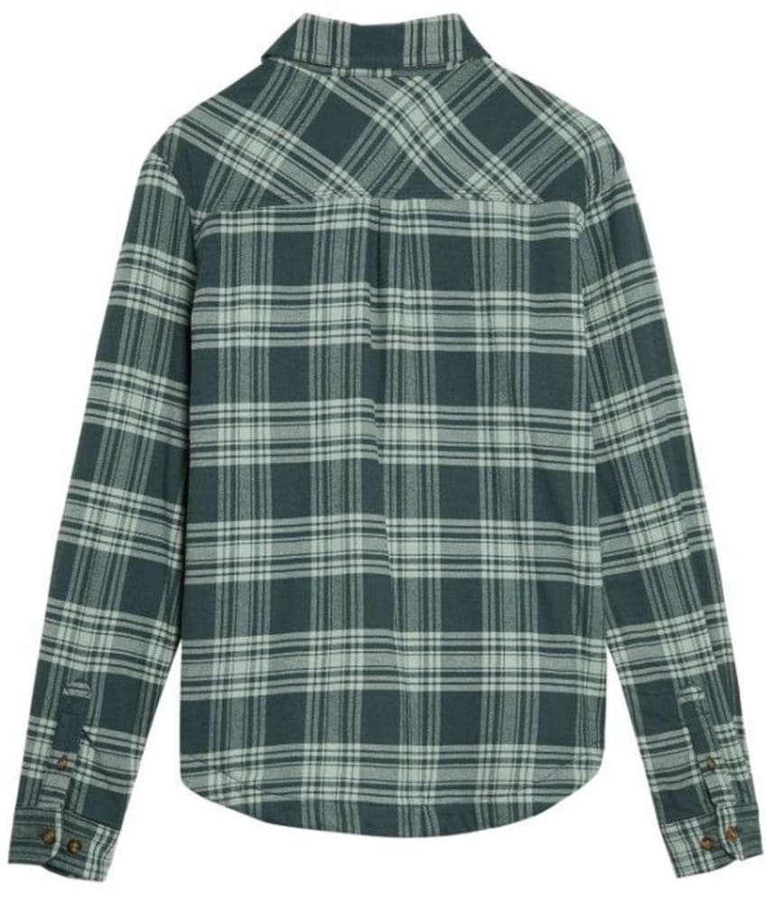 Carhartt W's Hamilton Plaid Flannel Shirt Jacket Fog Green, view: 1
