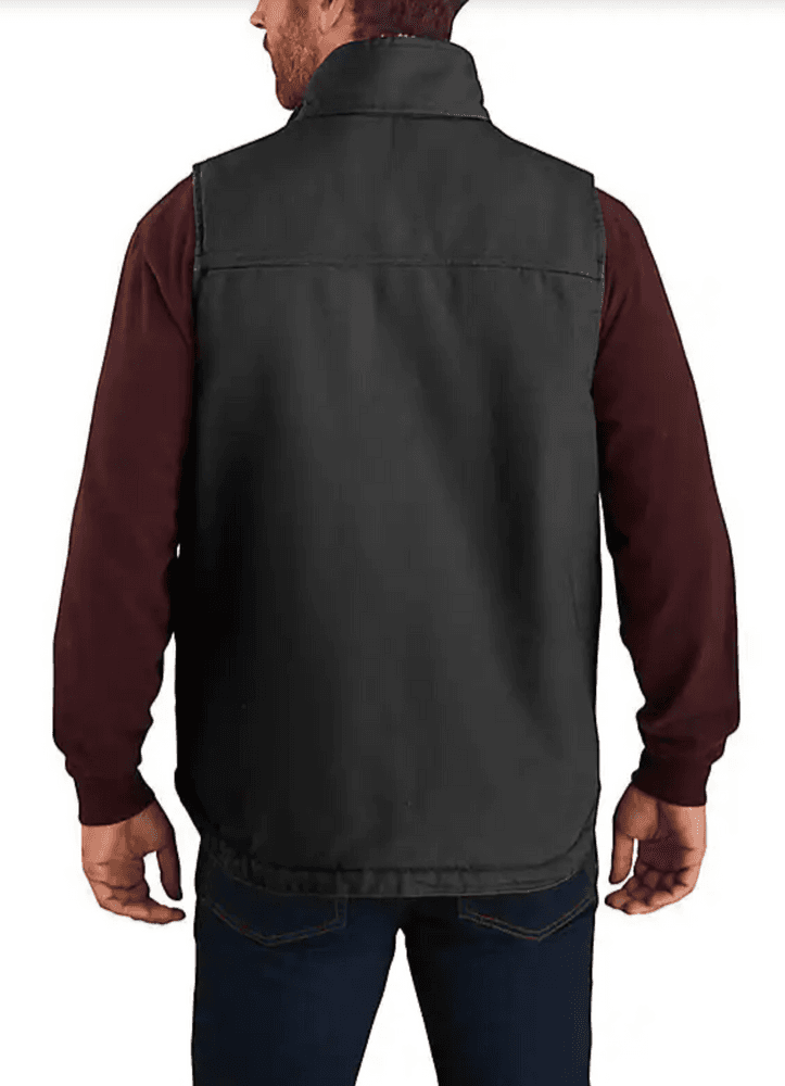 Carhartt M's Washed Duck Lined Mockneck Vest - Loose Fit Black, view: 1