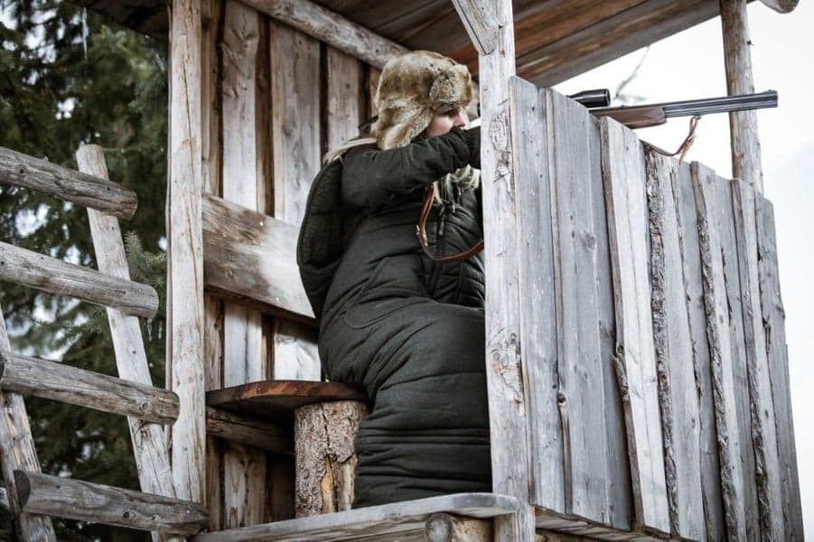 Loden Vakjacka med avtagbar fotsäck L, view: 11