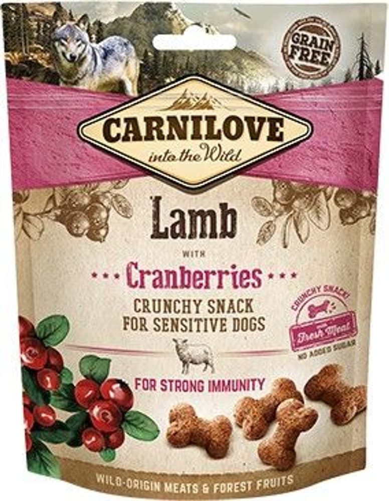 Dog Crunchy Snack Lamb & Cranberries 200 g, view: 0