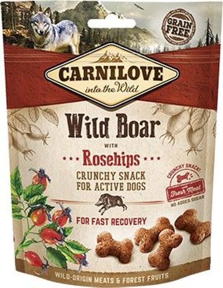 Dog Crunchy Snack Wild Boar & Rosehips 200 g, view: 0