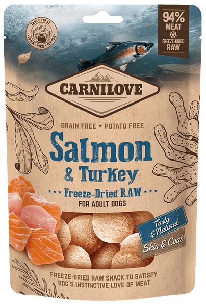 Freeze-Dried Raw Snacks Salmon & Turkey 60 g, view: 0