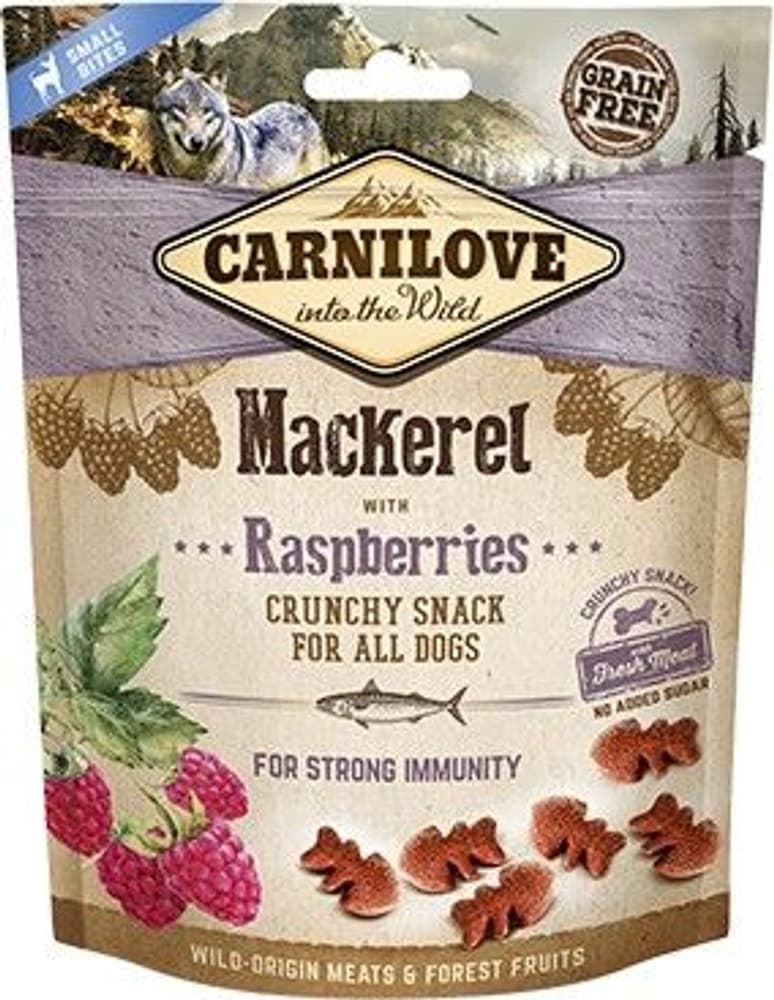 Dog Crunchy Snack Mackerel & Raspberries 200 g, view: 0