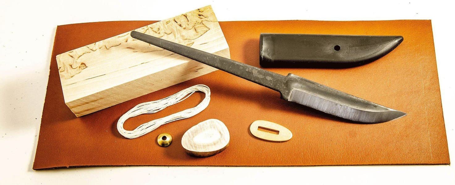 Scandinavian Knife Making Kit - 95mm Carbon, view: 0