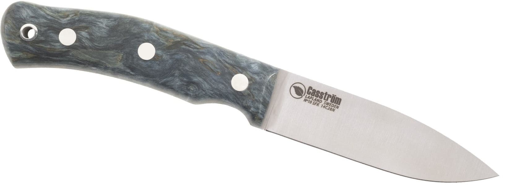 No.10 Swedish Forest Knife Stabiliserat Skaft Blå, productDetailPage.view: 0