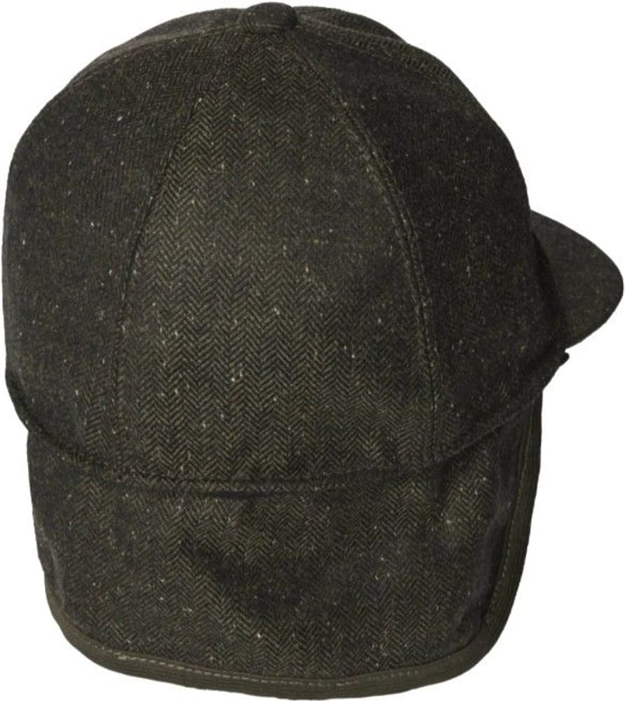 Blake Cap Dark Green Harringbone, view: 3