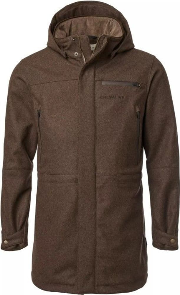 Loden Long Men Coat Brown, view: 0