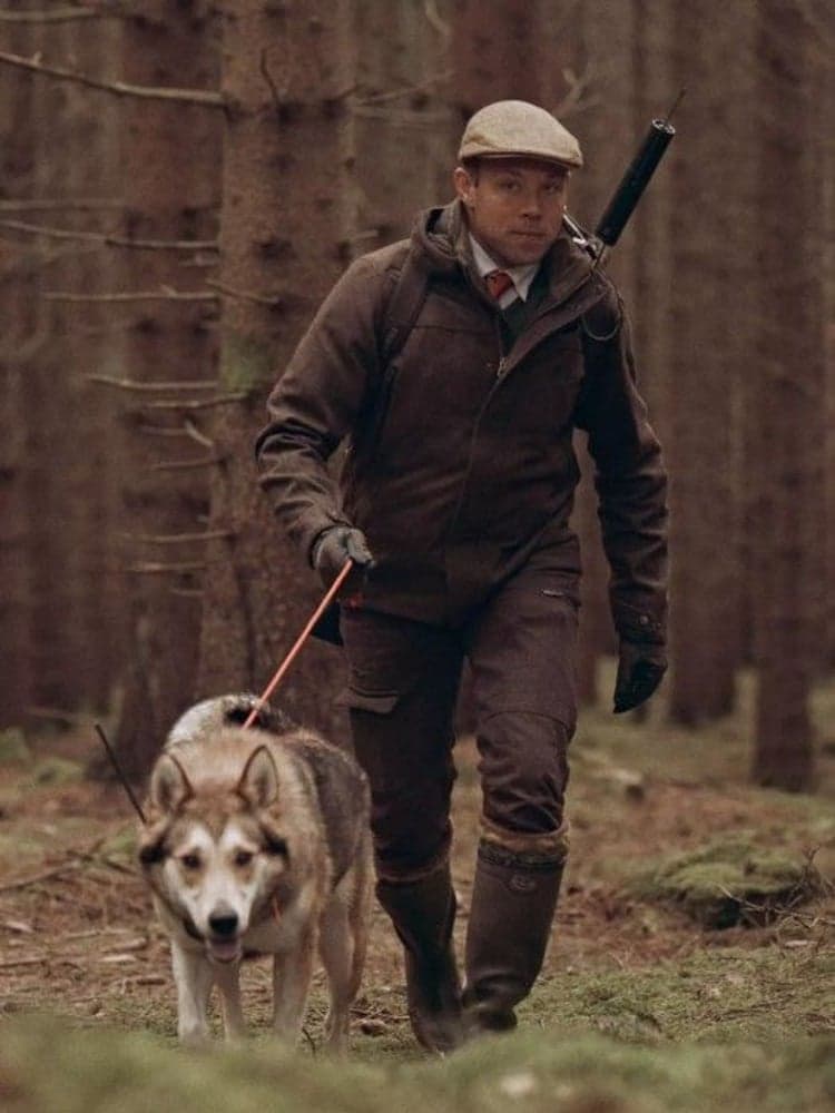 Loden Short Men Coat Brown, view: 1