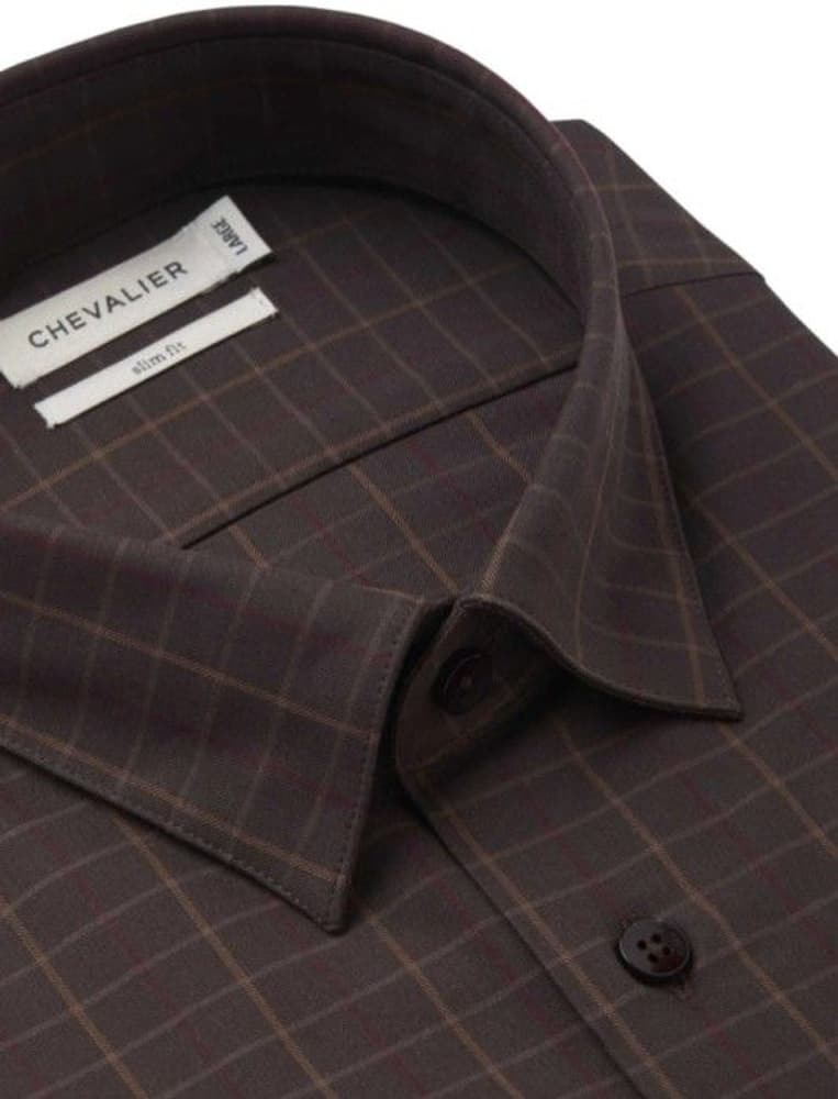 Duddon Shirt Men Coffee Tattersall, view: 3