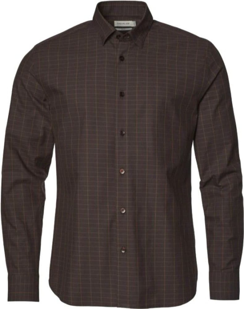 Duddon Shirt Men Coffee Tattersall, view: 0