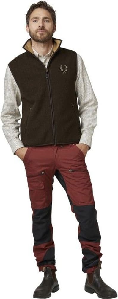 Mainstone Fleece Waistcoat Brown, view: 2