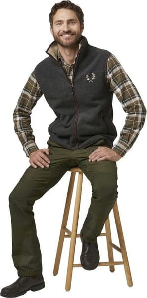 Mainstone Fleece Waistcoat Greymelange, view: 3