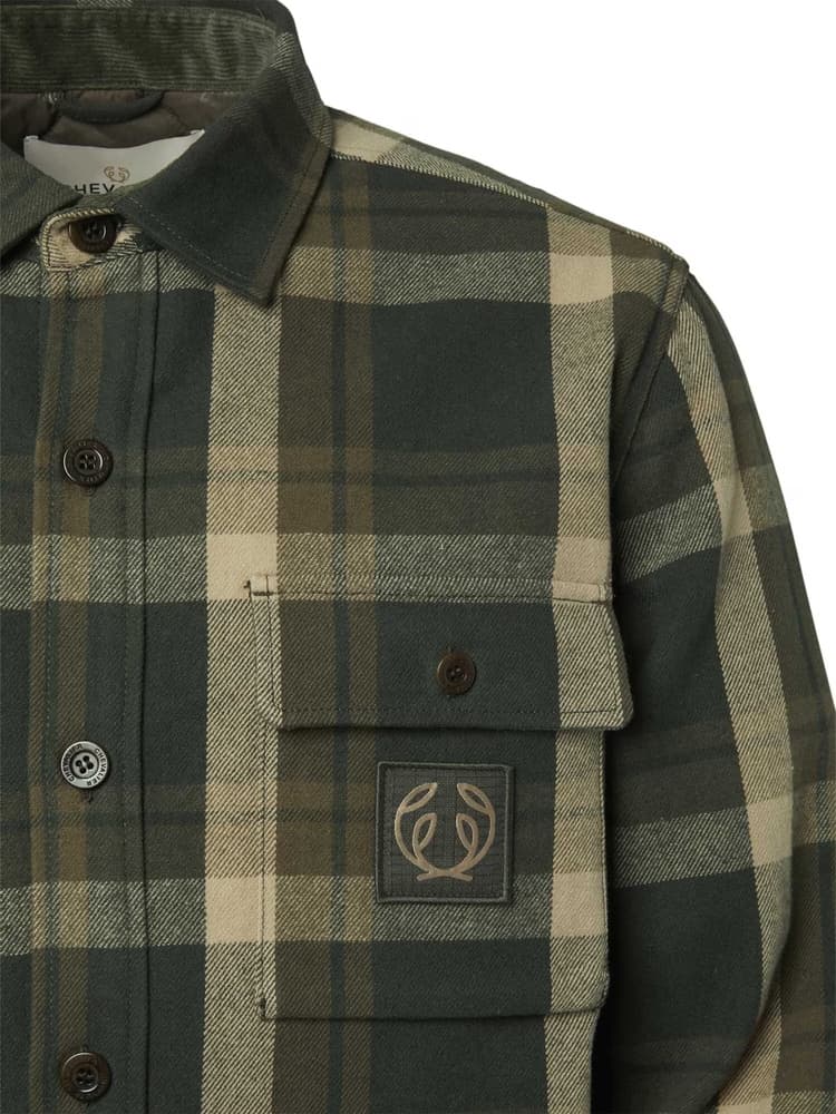 Axe Overshirt Men Green Checked, view: 2