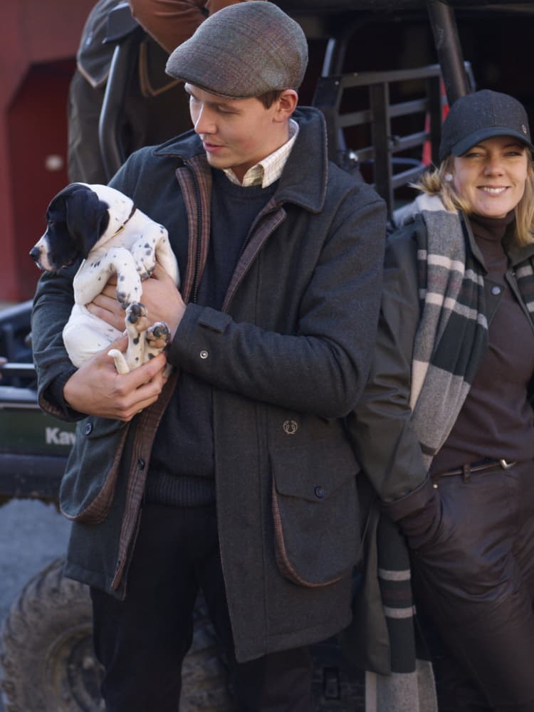 Torre Sixpence Cap Hunter Brown Checked, view: 2