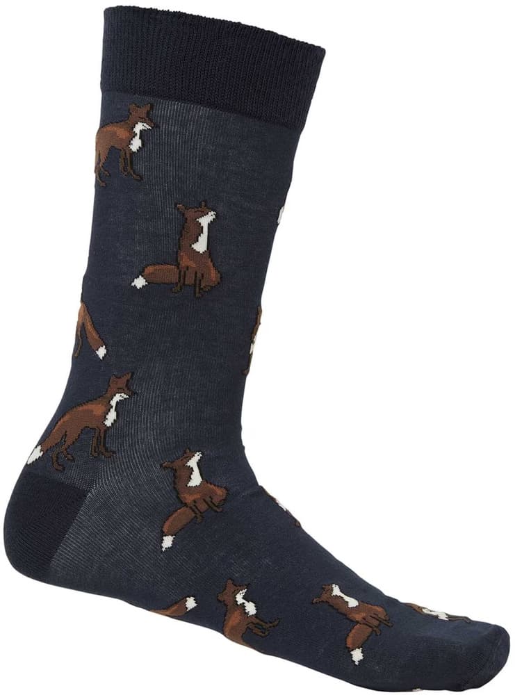 Pomeroy Socks Dark Navy Foxes, view: 0