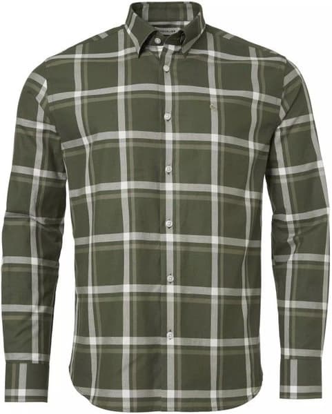 Elcot Shirt Men Pine Green Checked, view: 0