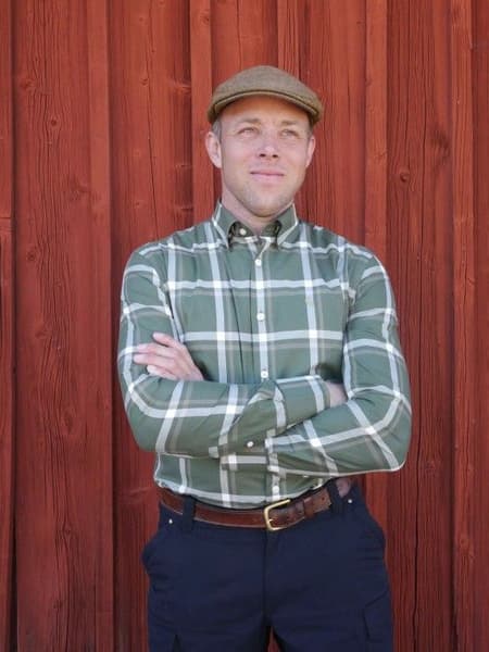 Elcot Shirt Men Pine Green Checked, view: 4