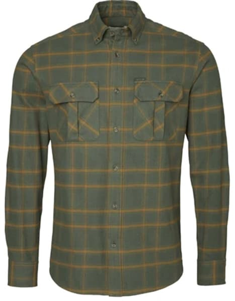 productImage: Hawk Flannel Shirt Men Leaf Green