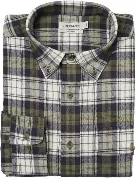 Drive Flannel Shirt Men Navy Checked, view: 2