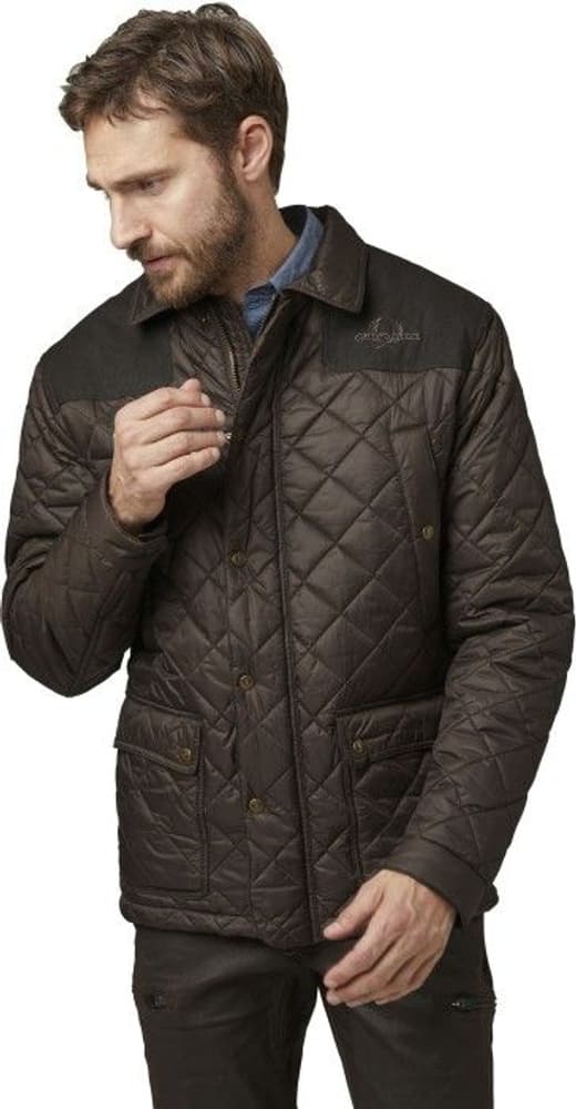 M's Bramley Quilted Coat Brown, view: 3
