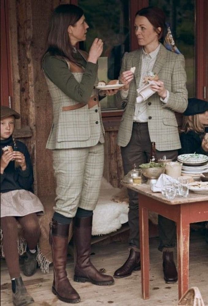 Advie Tweed Breeks Women Willow Green Checked, view: 3